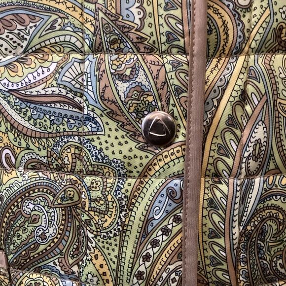 NWT Liz Claiborne | Reversible Quilted Coat and Paisley Print Size XL - Picture 8 of 14